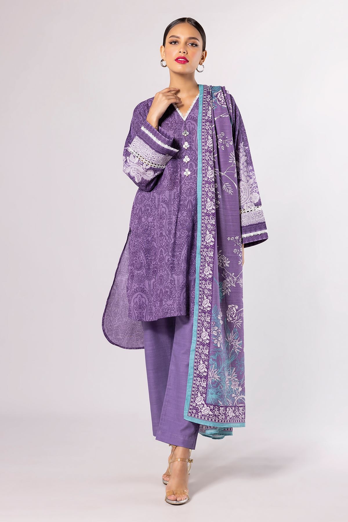 Khaadi Khadder Fabrics 3 Piece Suit - 5050.pk